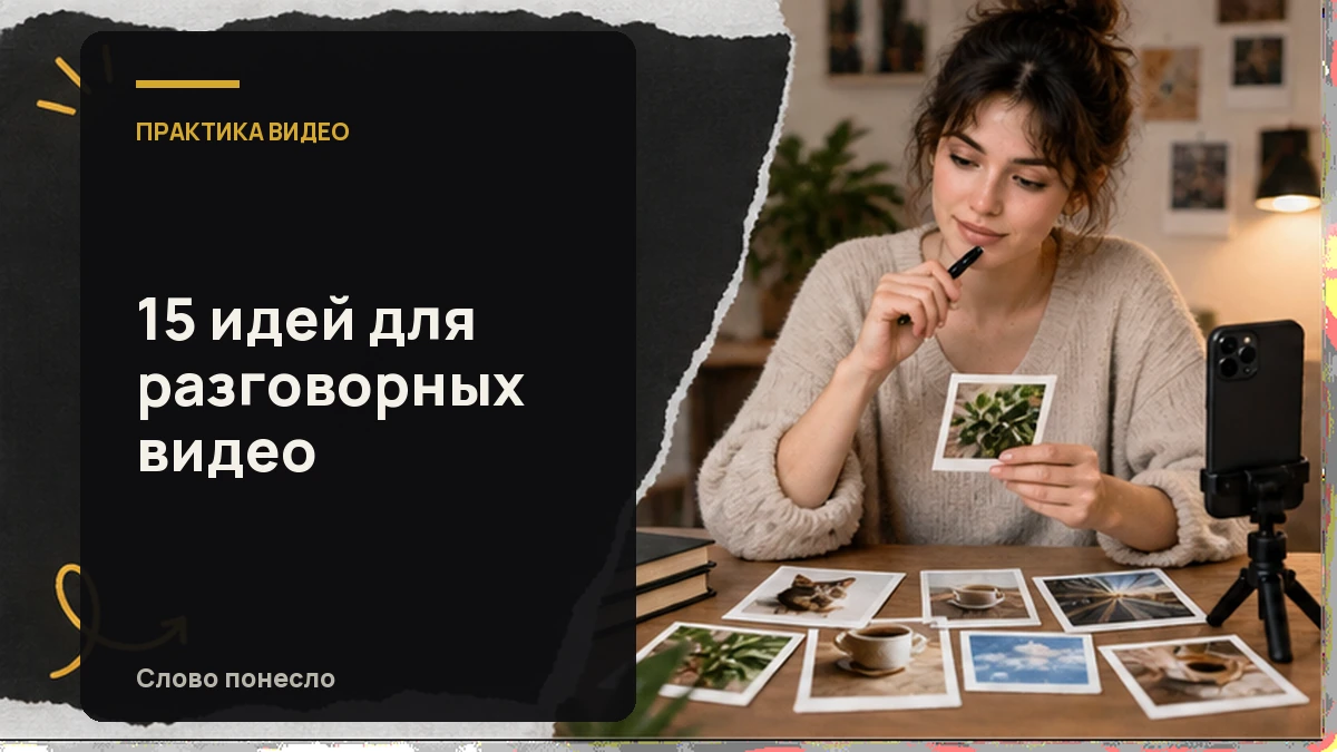 Обложка статьи «Идеи для разговорных видео: 15 тем из обычной жизни»