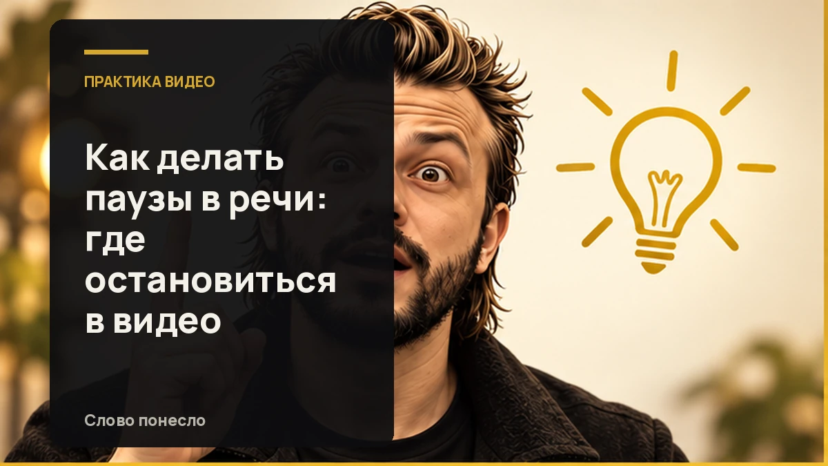Сгенерированная иллюстрация к статье «Как ставить паузы в речи, чтобы мысль прозвучала на видео»