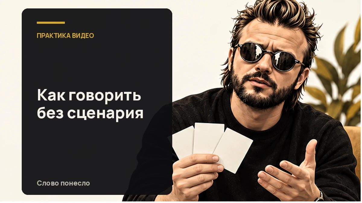 Сгенерированная иллюстрация к статье «Как заменить заученный текст опорными пунктами и говорить своими словами»