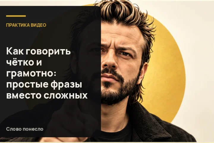 Сгенерированная иллюстрация к статье «Как сделать речь чёткой и грамотной с помощью простых фраз»