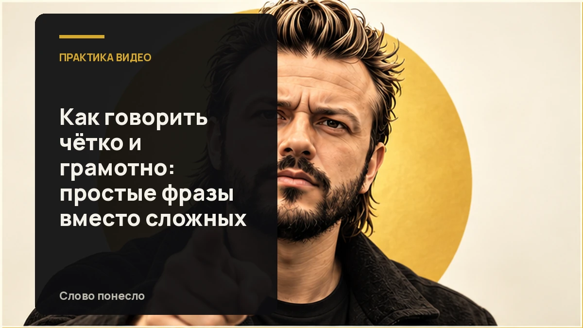 Сгенерированная иллюстрация к статье «Как сделать речь чёткой и грамотной с помощью простых фраз»