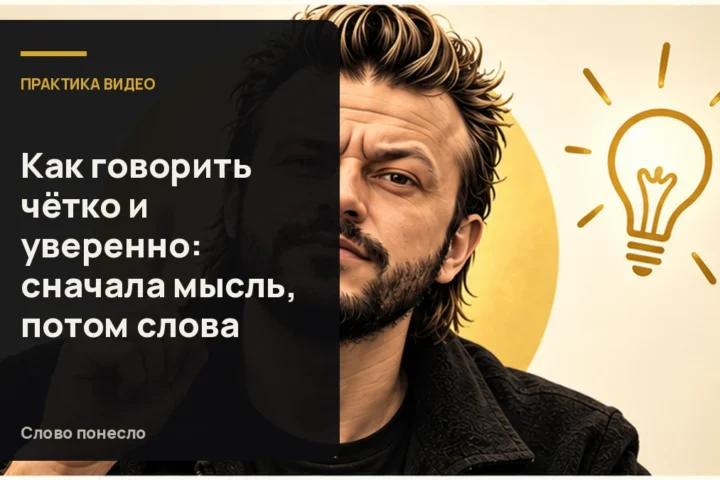 Сгенерированная иллюстрация к статье «Как говорить чётко и уверенно, когда слова не успевают за мыслью»