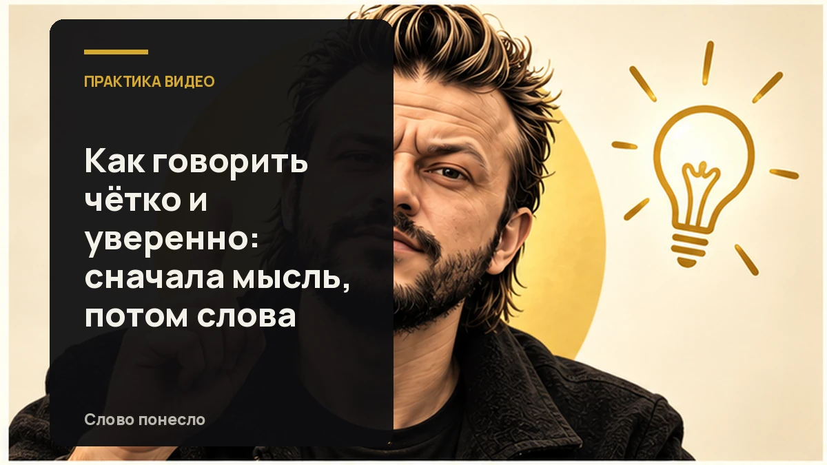 Сгенерированная иллюстрация к статье «Как говорить чётко и уверенно, когда слова не успевают за мыслью»