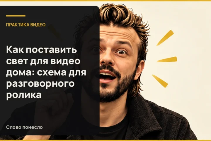 Сгенерированная иллюстрация к статье «Настраиваем свет дома для разговорного видео: простая схема и проверка кадра»