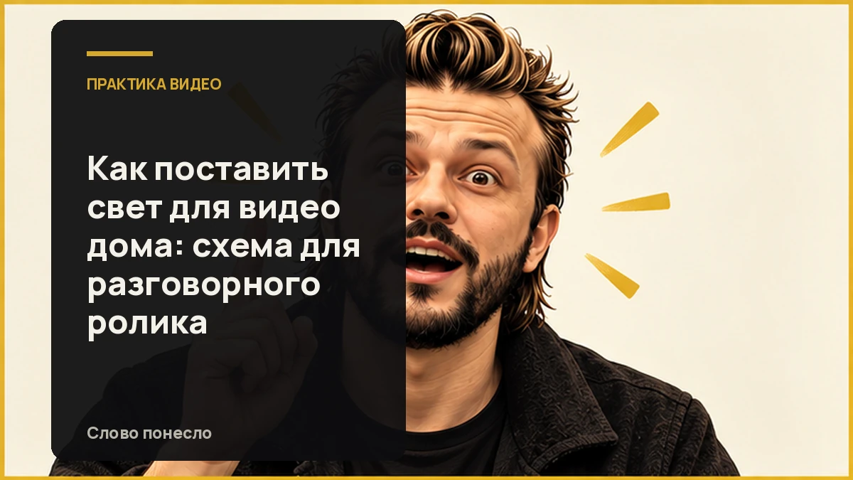 Сгенерированная иллюстрация к статье «Настраиваем свет дома для разговорного видео: простая схема и проверка кадра»