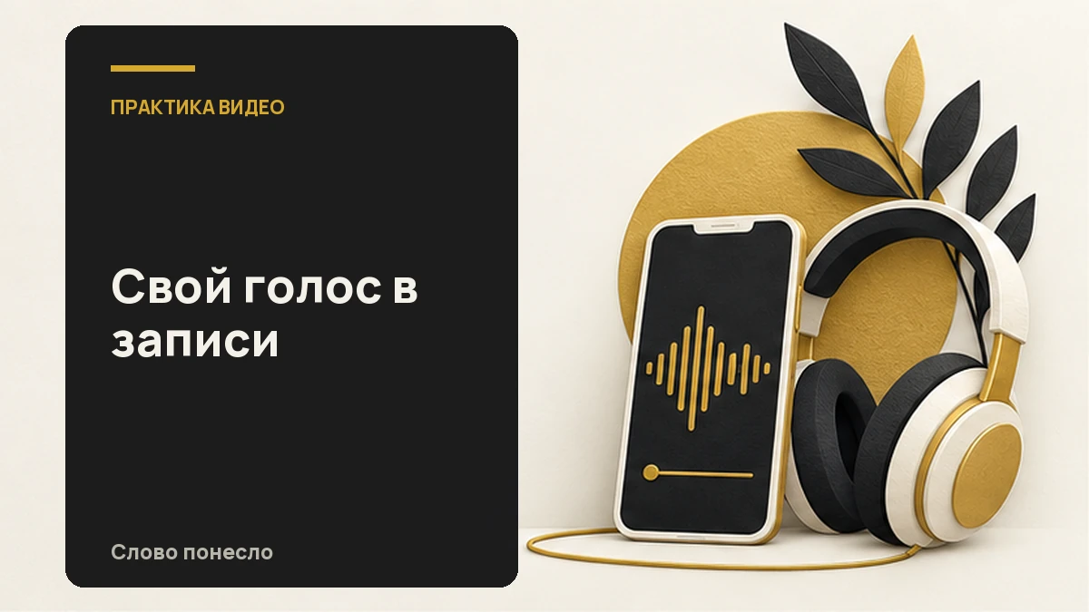 Сгенерированная иллюстрация к статье «Как привыкнуть к звучанию своего голоса в записи»