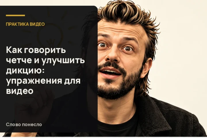 Сгенерированная иллюстрация к статье «Как сделать речь в разговорных видео более чёткой: практика дикции»
