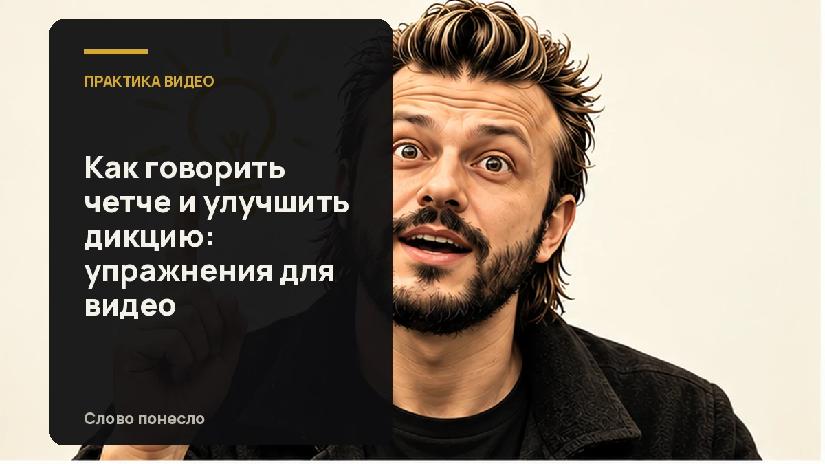Сгенерированная иллюстрация к статье «Как сделать речь в разговорных видео более чёткой: практика дикции»