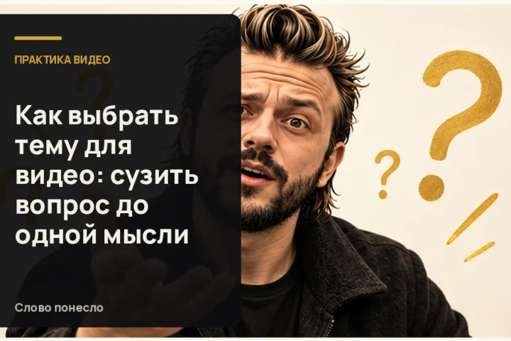 Сгенерированная иллюстрация к статье «Как превратить вопрос аудитории в тему для одного разговорного видео»