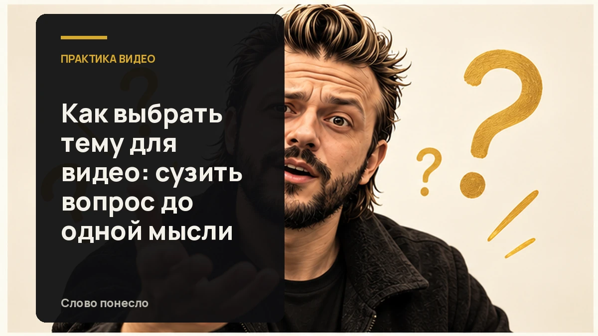Сгенерированная иллюстрация к статье «Как превратить вопрос аудитории в тему для одного разговорного видео»