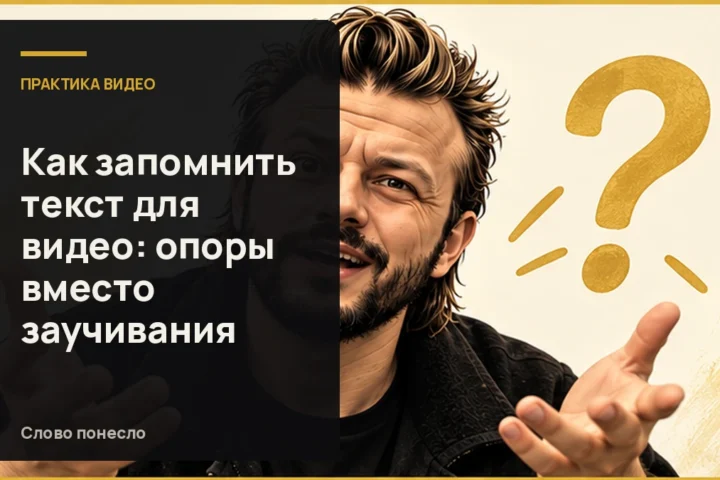 Сгенерированная иллюстрация к статье «Как запомнить текст для видео и рассказать его своими словами»