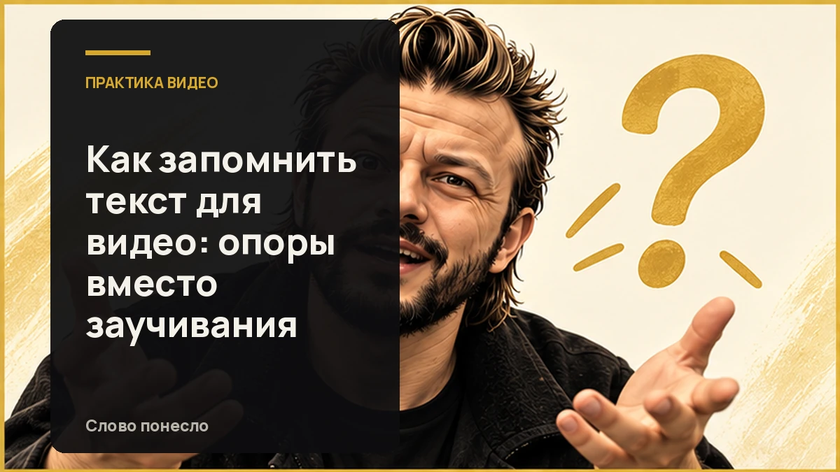Сгенерированная иллюстрация к статье «Как запомнить текст для видео и рассказать его своими словами»