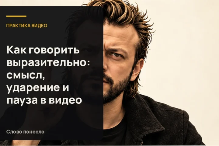 Сгенерированная иллюстрация к статье «Как сделать речь выразительной в кадре: расставляем смысл, ударения и паузы»