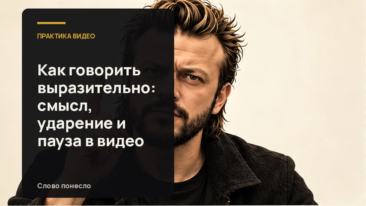Сгенерированная иллюстрация к статье «Как сделать речь выразительной в кадре: расставляем смысл, ударения и паузы»