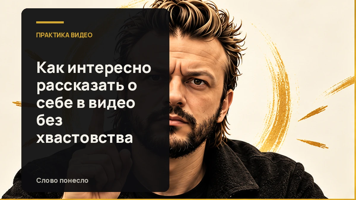 Сгенерированная иллюстрация к статье «Как представить себя в видео: не анкета, а понятный зрителю рассказ»