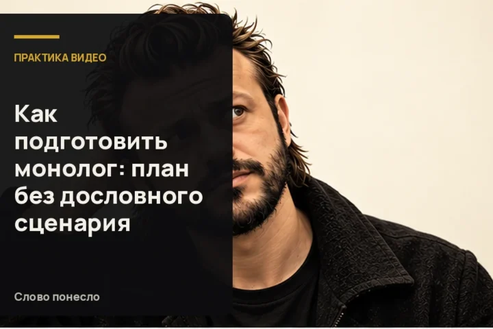 Сгенерированная иллюстрация к статье «Как подготовить монолог для видео и рассказать его своими словами»