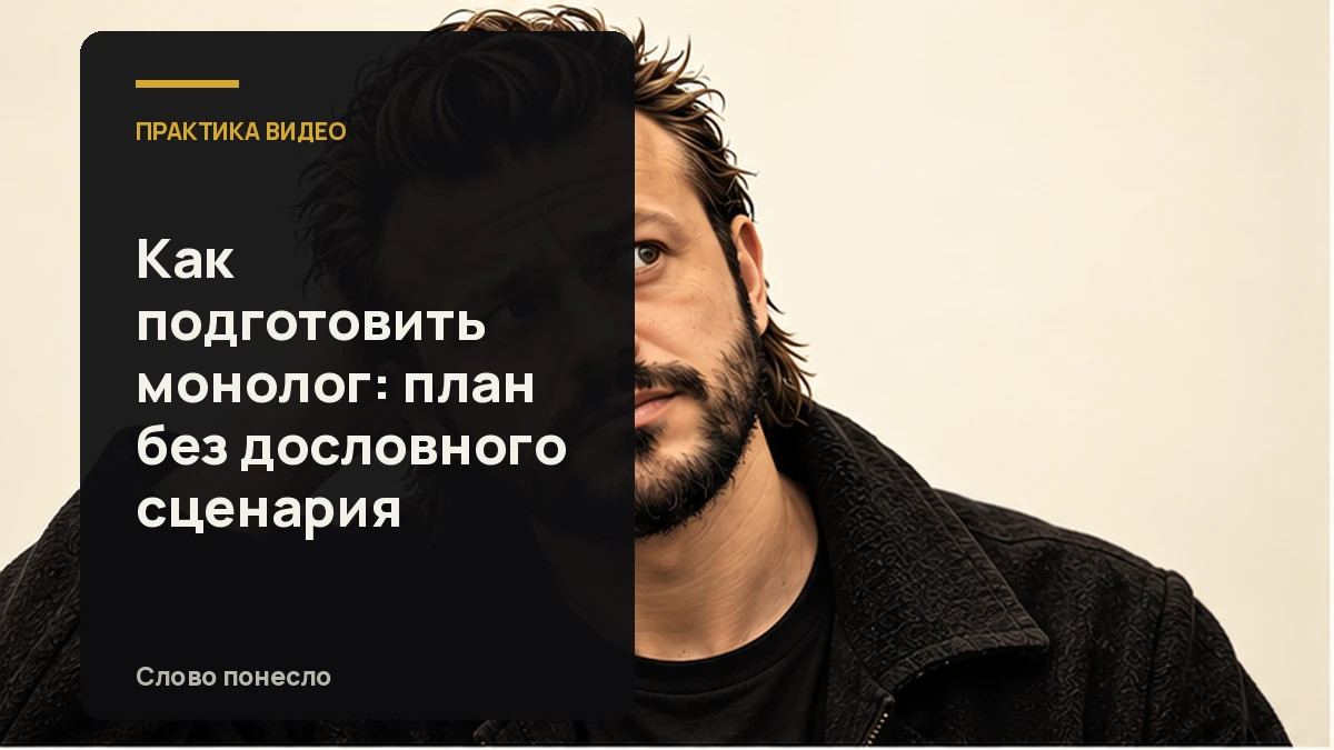 Сгенерированная иллюстрация к статье «Как подготовить монолог для видео и рассказать его своими словами»