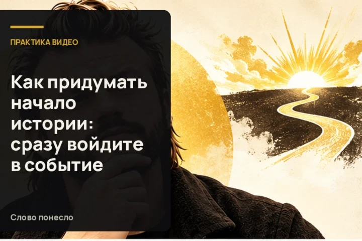 Сгенерированная иллюстрация к статье «Как начать историю с события, а не с долгой предыстории»