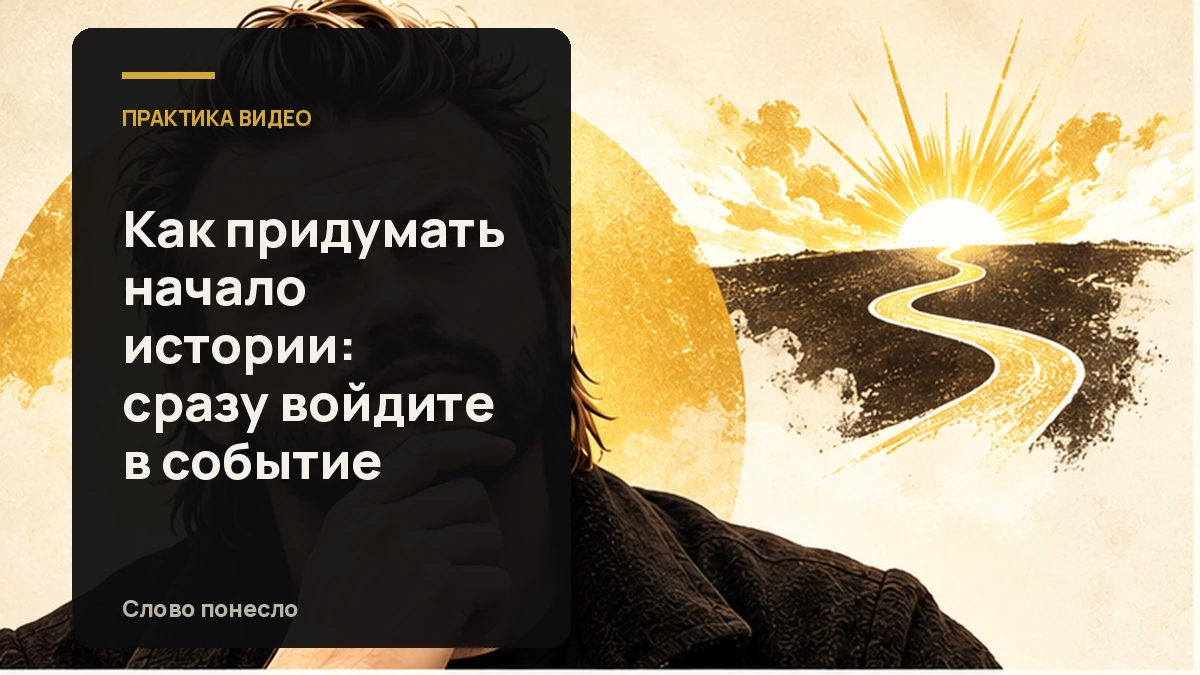 Сгенерированная иллюстрация к статье «Как начать историю с события, а не с долгой предыстории»