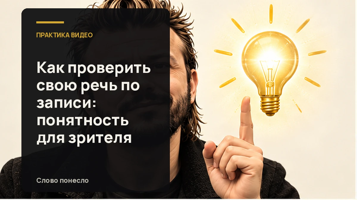 Сгенерированная иллюстрация к статье «Как проверить, понятна ли ваша речь в разговорном видео»