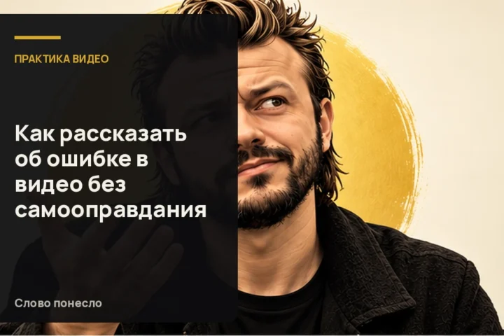 Сгенерированная иллюстрация к статье «Как превратить ошибку в честную историю для разговорного видео»