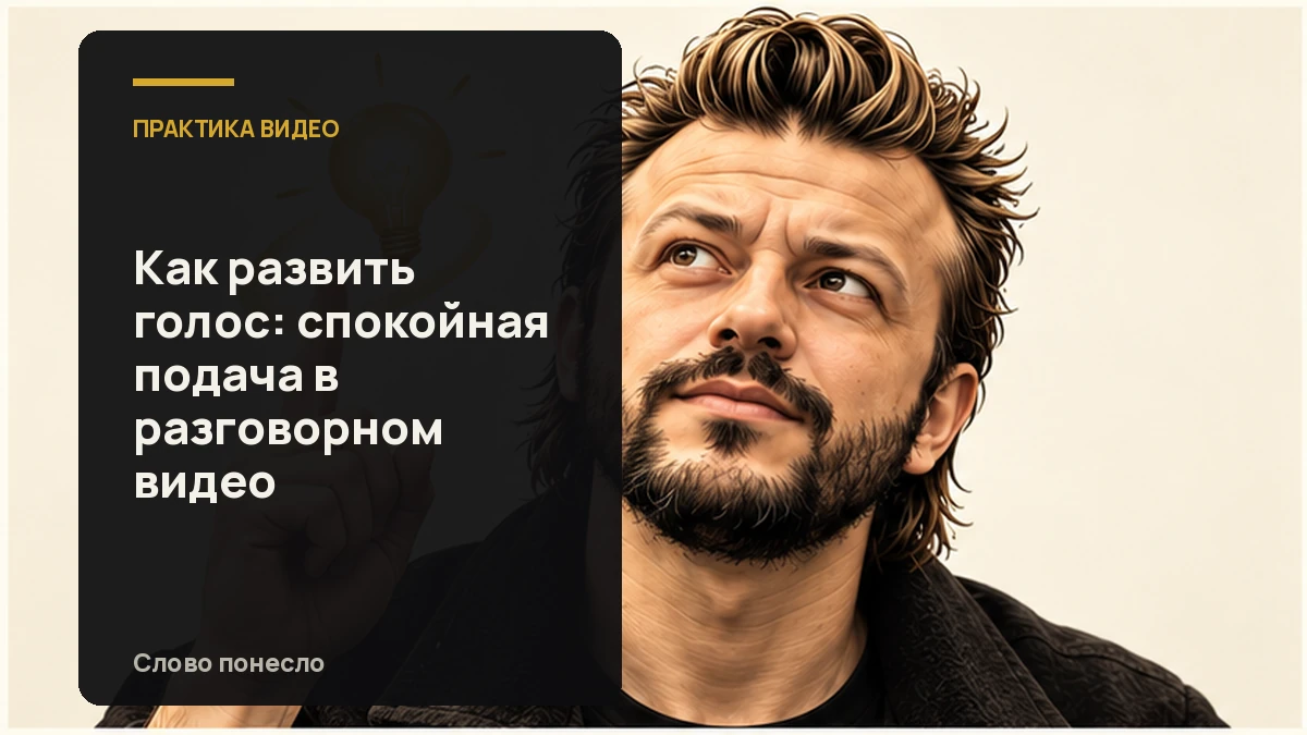 Сгенерированная иллюстрация к статье «Как сделать голос спокойнее и свободнее в разговорном видео»
