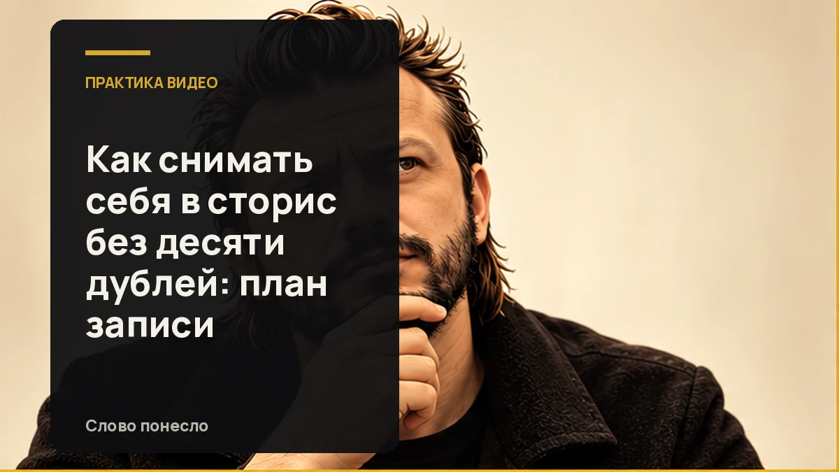 Сгенерированная иллюстрация к статье «Как снимать себя в Stories без десяти дублей и не ждать идеального кадра»