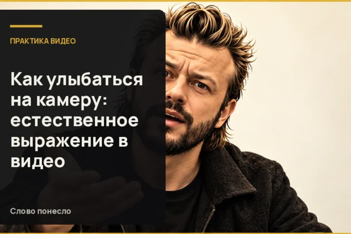 Сгенерированная иллюстрация к статье «Как улыбаться на камеру естественно, а не держать натянутую улыбку»