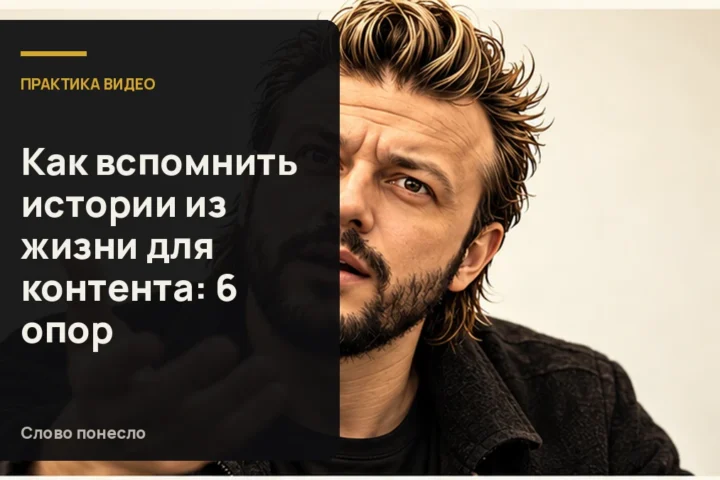 Сгенерированная иллюстрация к статье «Как найти в своей жизни истории, которые можно рассказать в видео»