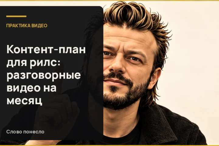 Сгенерированная иллюстрация к статье «Как составить контент-план разговорных Reels на месяц и снять его»