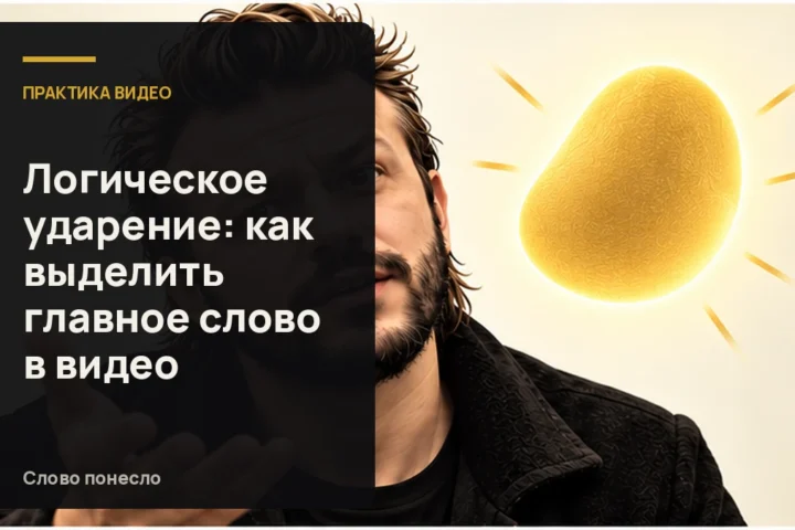 Сгенерированная иллюстрация к статье «Как поставить логическое ударение, чтобы зритель понял главную мысль»