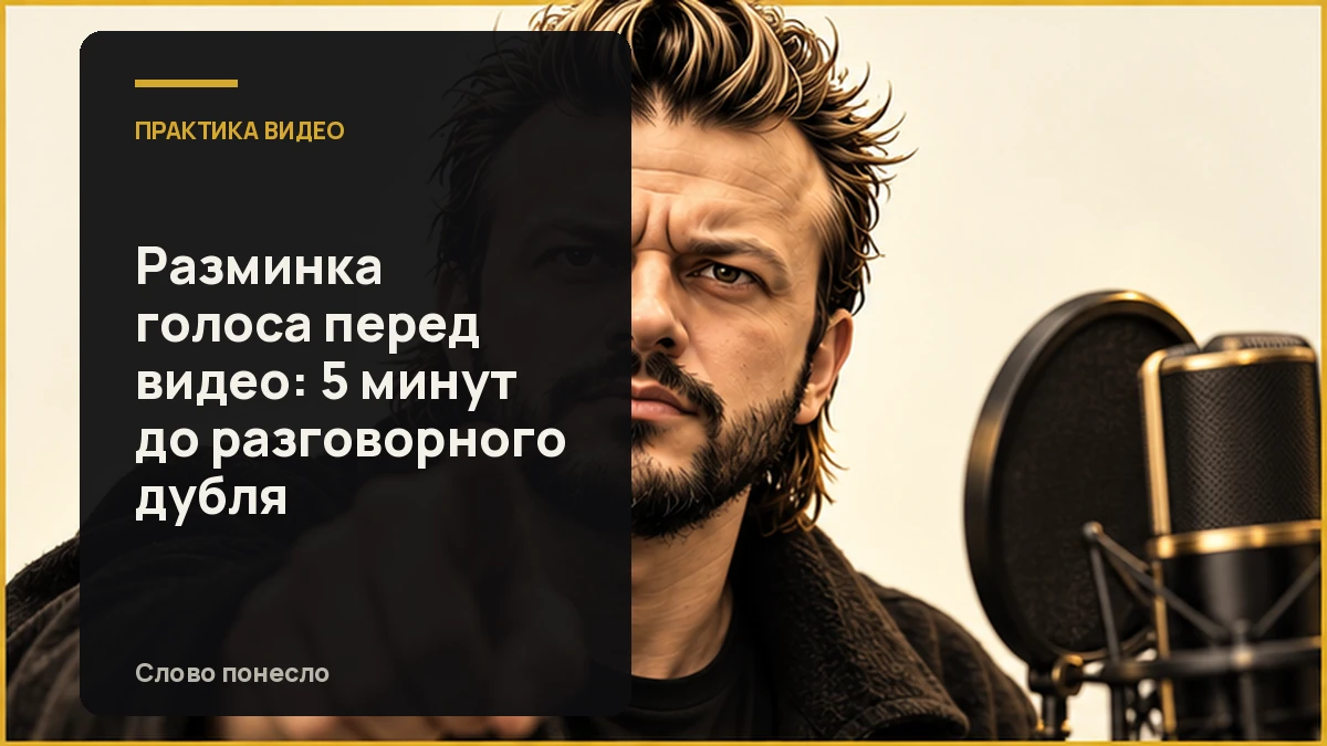 Сгенерированная иллюстрация к статье «Как размять голос перед разговорным видео и начать говорить спокойно»
